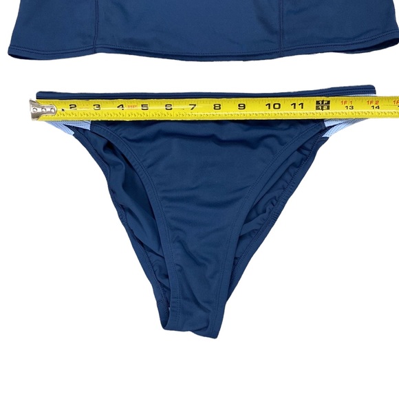 NIKE Women’s 2 Two Piece Tankini Set, Two Tone Blue - Picture 8 of 12